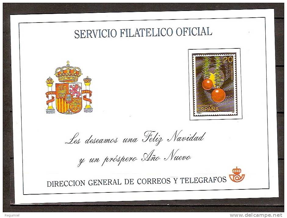 España Tarjeta Felicitacion Navidad 1987 - 1850-1931