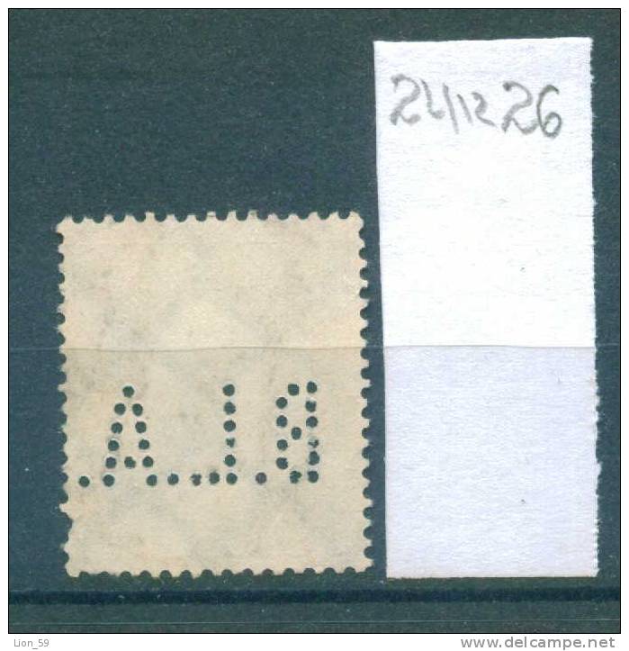 24K26 // - B.L.A. - A.L.B  - Perfins Perfores Perforiert Perforati Perforadas - Germany Deutschland  Allemagne Germania - Perfins