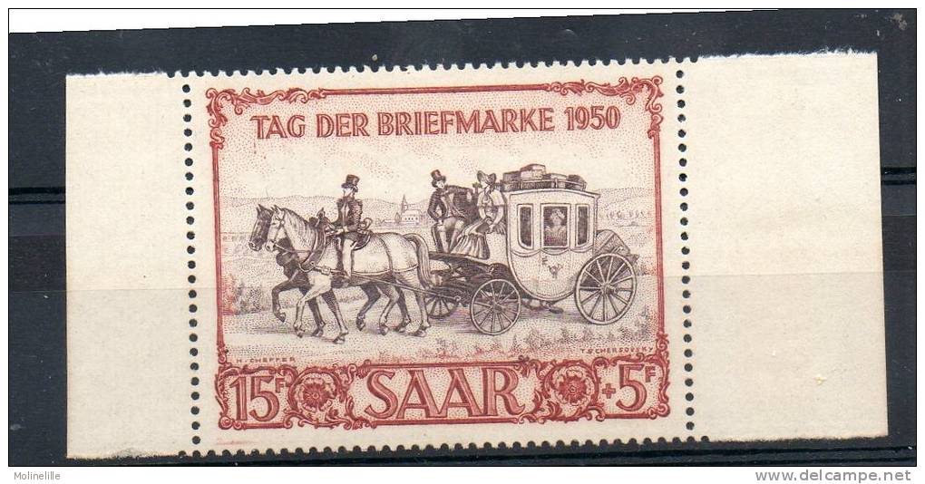 SARRE - N° 270 ** Chevaux Et Diligence Côte € 90.00 - Unused Stamps