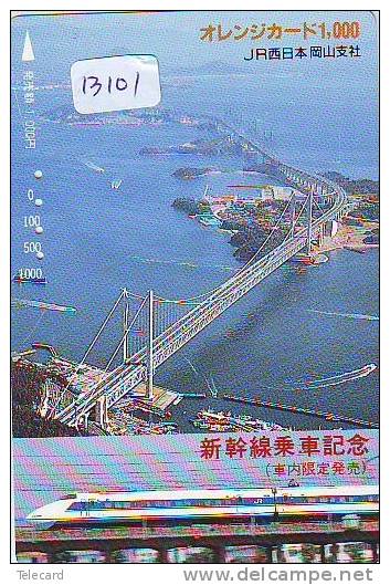 Carte Prépayée  Japon * TRAIN *  JR CARD (13.101) Japan Prepaid Card * Eisenbahn ZUG * Karte * TREIN * - Eisenbahnen