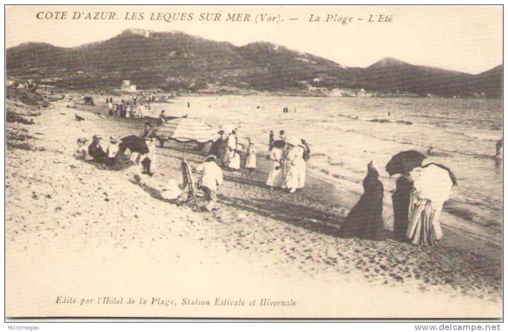 Reproduction - LES LECQUES-sur-MER - La Plage - L'été - Les Lecques