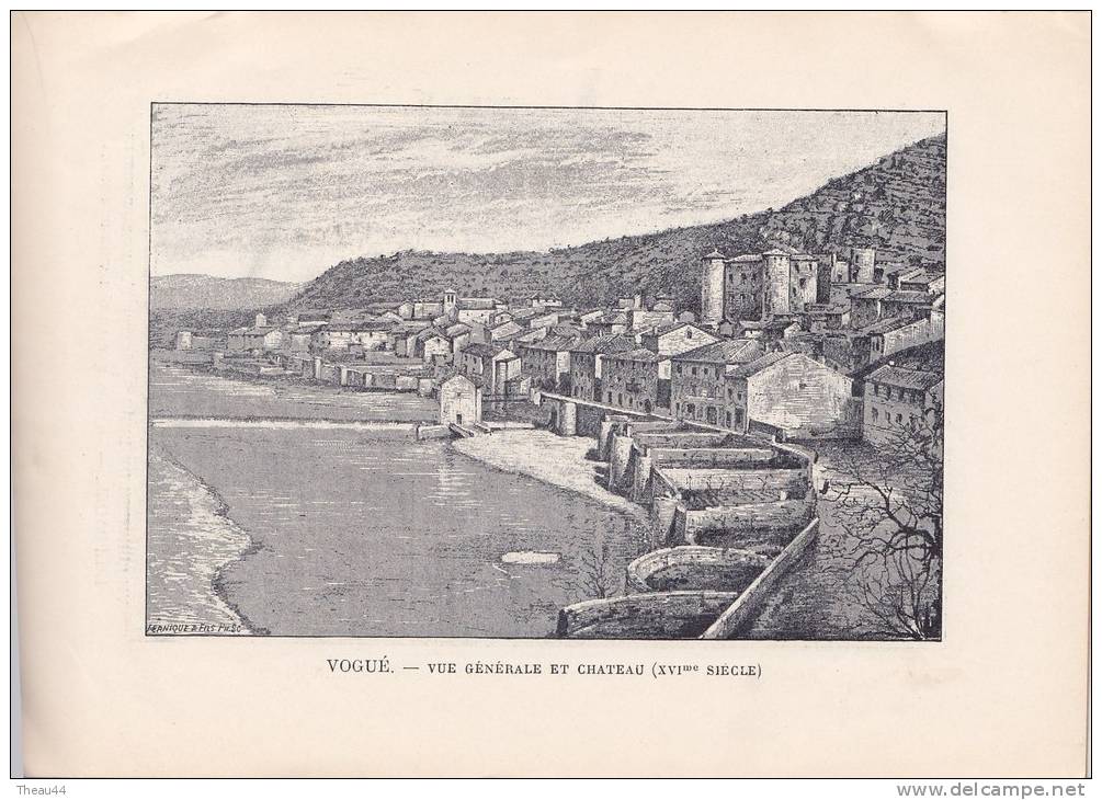 FRANCE-ALBUM N°39 - Arrondissement de PRIVAS - VALS-les-BAINS - 43 dessins originaux , notice et carte