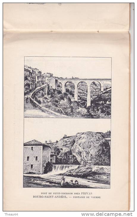 FRANCE-ALBUM N°39 - Arrondissement de PRIVAS - VALS-les-BAINS - 43 dessins originaux , notice et carte