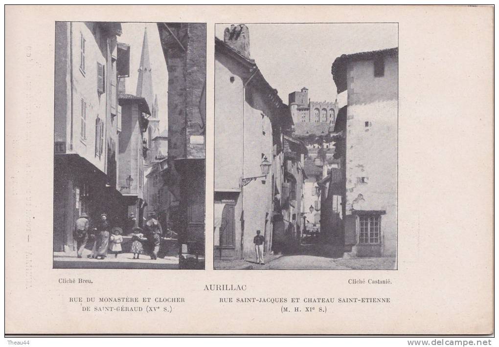 FRANCE-ALBUM N°69 - AURILLAC , Vic-sur-Cère,Le Puy-Mary,Vallée De La Jordane - 76 Vues , Notice Et Carte - 1901-1940