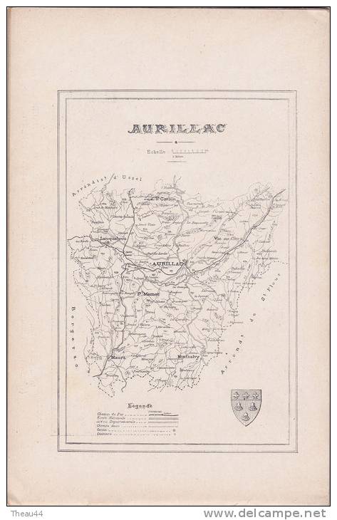 FRANCE-ALBUM N°69 - AURILLAC , Vic-sur-Cère,Le Puy-Mary,Vallée de la Jordane - 76 Vues , notice et carte