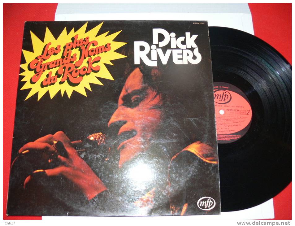 DICK RIVERS  LES PLUS  GRANDS NOMS DU ROCK   EDIT  MFP 1977 - Rock