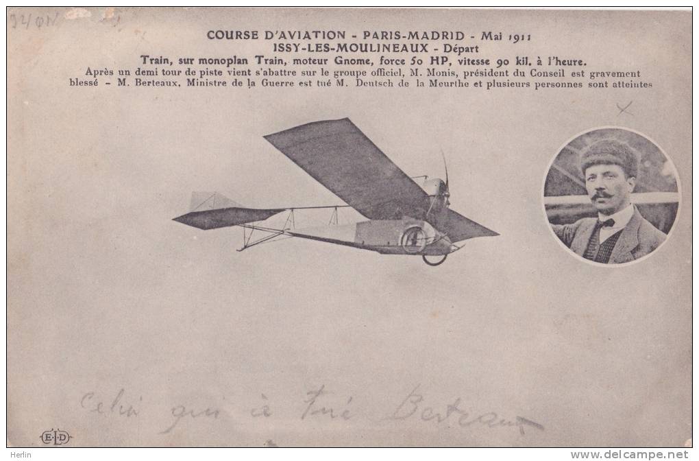 92 - ISSY-LES-MOULINEAUX - Course D´Aviation Paris-Madrid - Mai 1911 - Départ - Meetings