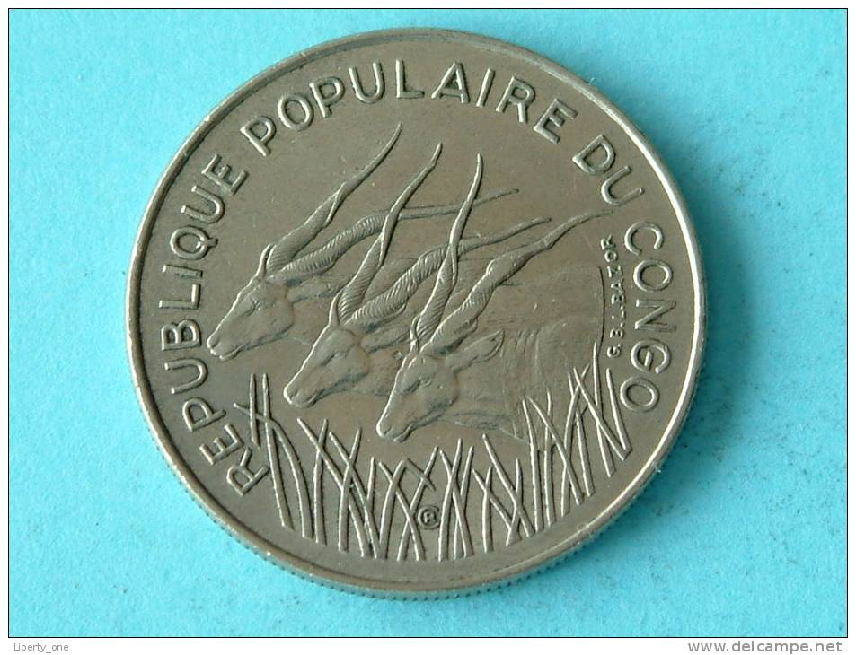 1972 - 100 FRANC / KM 1 ( Uncleaned Coin / For Grade, Please See Photo ) !! - Congo (Repubblica 1960)