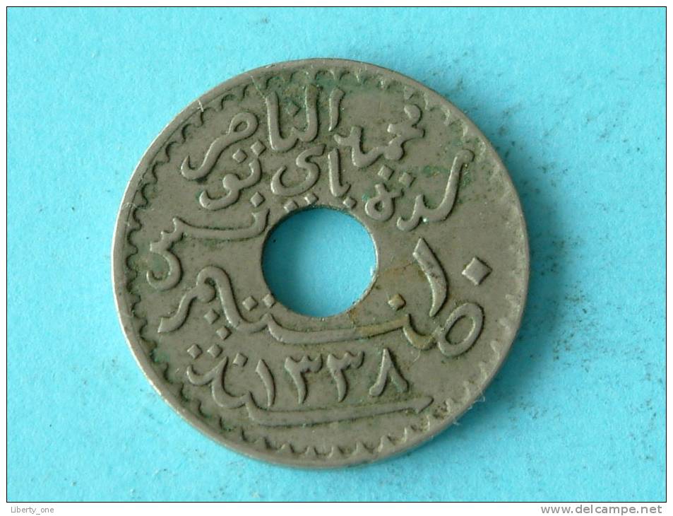 1920 - 10 CENTIMES / KM 243 ( Uncleaned Coin / For Grade, Please See Photo ) !! - Tunesië