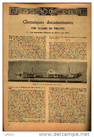 "Une Guerre De Pirates" SOYER, V. Article Réparti Dans 4 Bulletins Du Touring Club De Belgique" (1920) - Boten