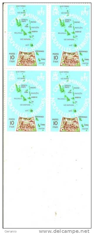 CONDOMONIUM  NOUVELLES HEBRIDES ** NUVOVI GOMMA INTEGRA QUARTINE - Other & Unclassified