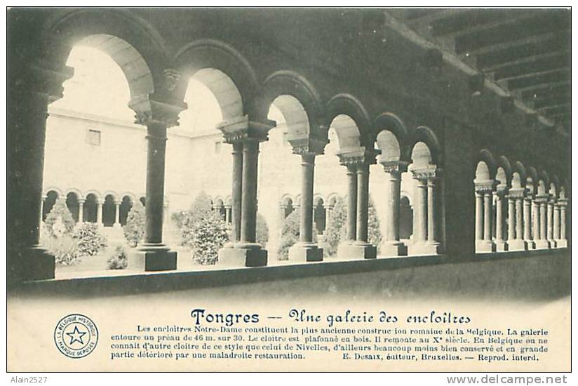 TONGRES - Une Galerie Des Encloîtres (E. Desaix, éditeur, Bruxelles) - Tongeren