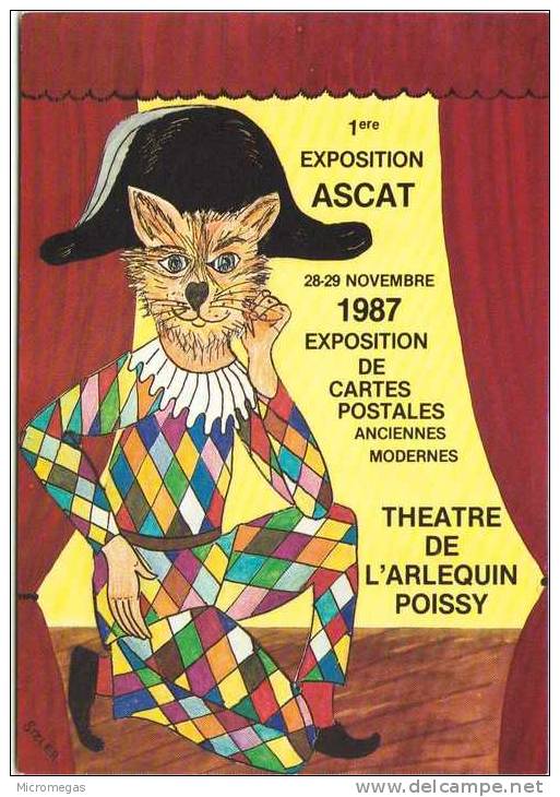 Jean-Claude SIZLER - 1ère Exposition ASCAT - Poissy - Théâtre De L'Arlequin 1987 - Sizi