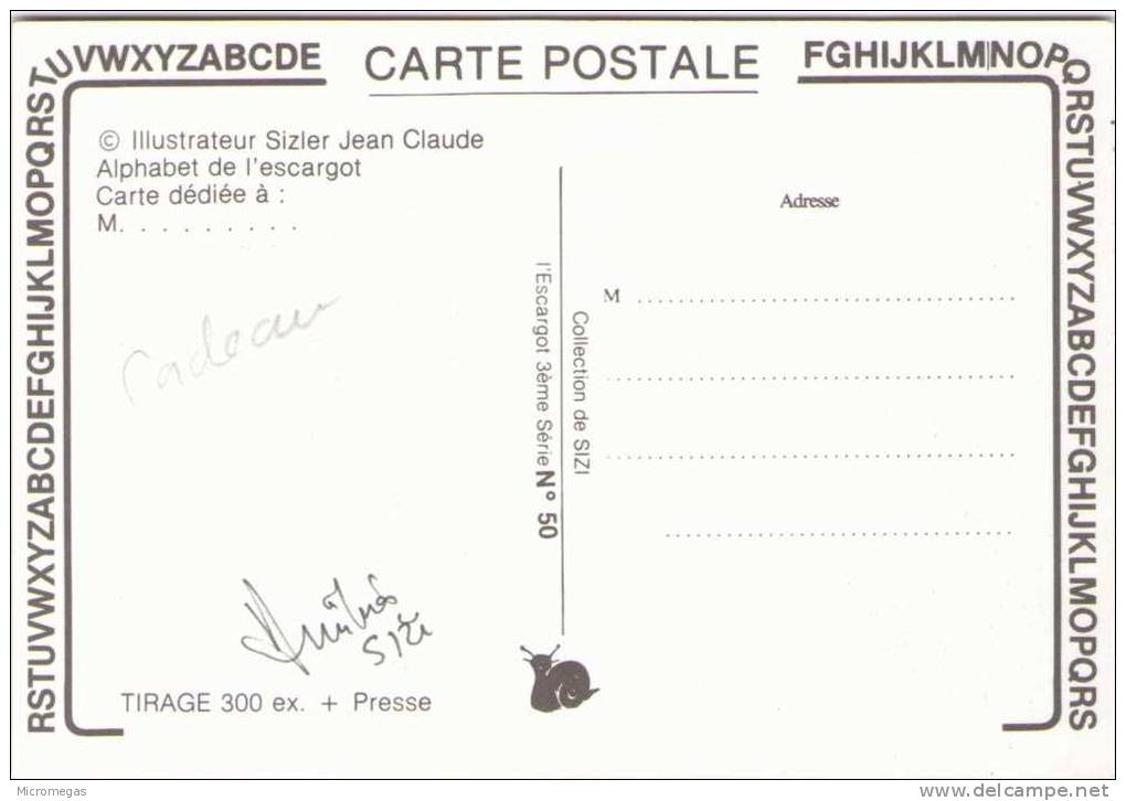 Jean-Claude SIZLER - Alphabet De L'Escargot - Sizi