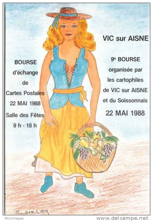 Jean-Claude SIZLER - 9e Bourse De CP - Vic-sur-Aisne 1988 - Sizi