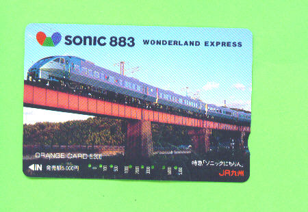 JAPAN -  Orange Picture Rail Ticket/Train As Scan - Mondo