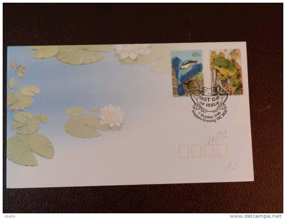 26/292   FDC   AUSTRALIE - Frogs