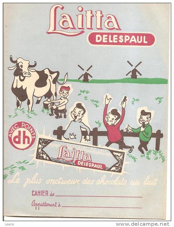 LOT DE DEUX PROTEGE CAHIER  VACHE QUI RIT Et LAITA DELESPAUL - Alimentaire