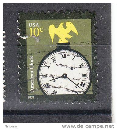 U.s.a.   -   2003.   Orologio  Americano.  American Clock - Clocks