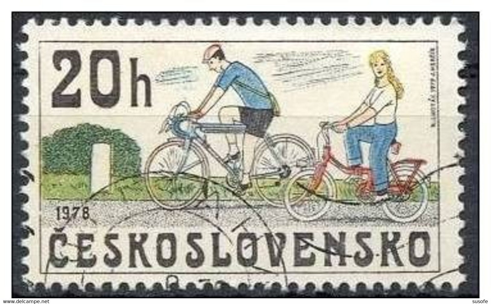 Checoslovaquia 1979 Scott 2255 Sello * Bicicletas De 1870 Bone Shaker Michel 2522 Yvert 2350 Czechoslovakia Stamps Timbr - Nuevos