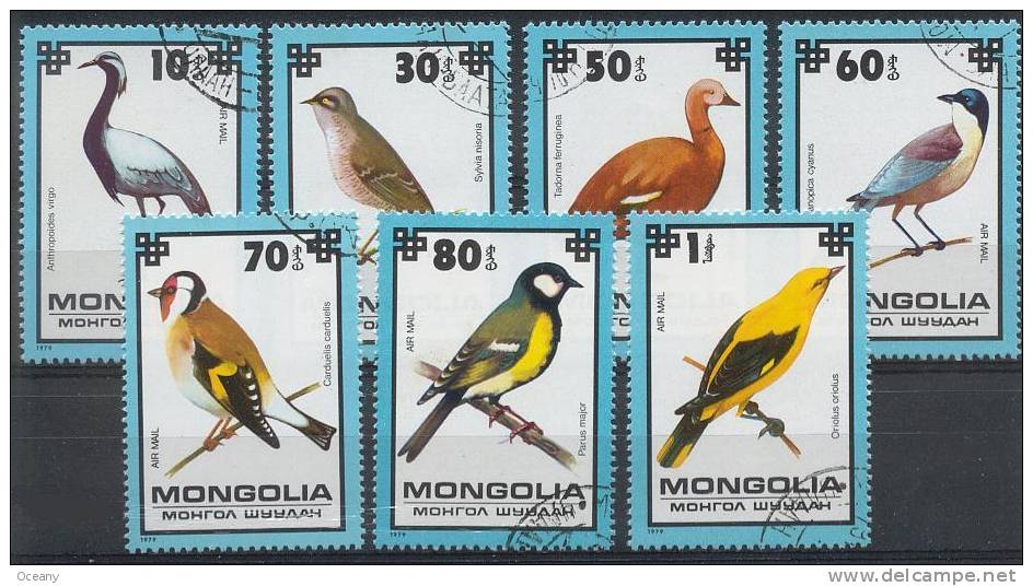 Mongolie - Oiseaux PA 101/107 Oblit. - Collections, Lots & Séries