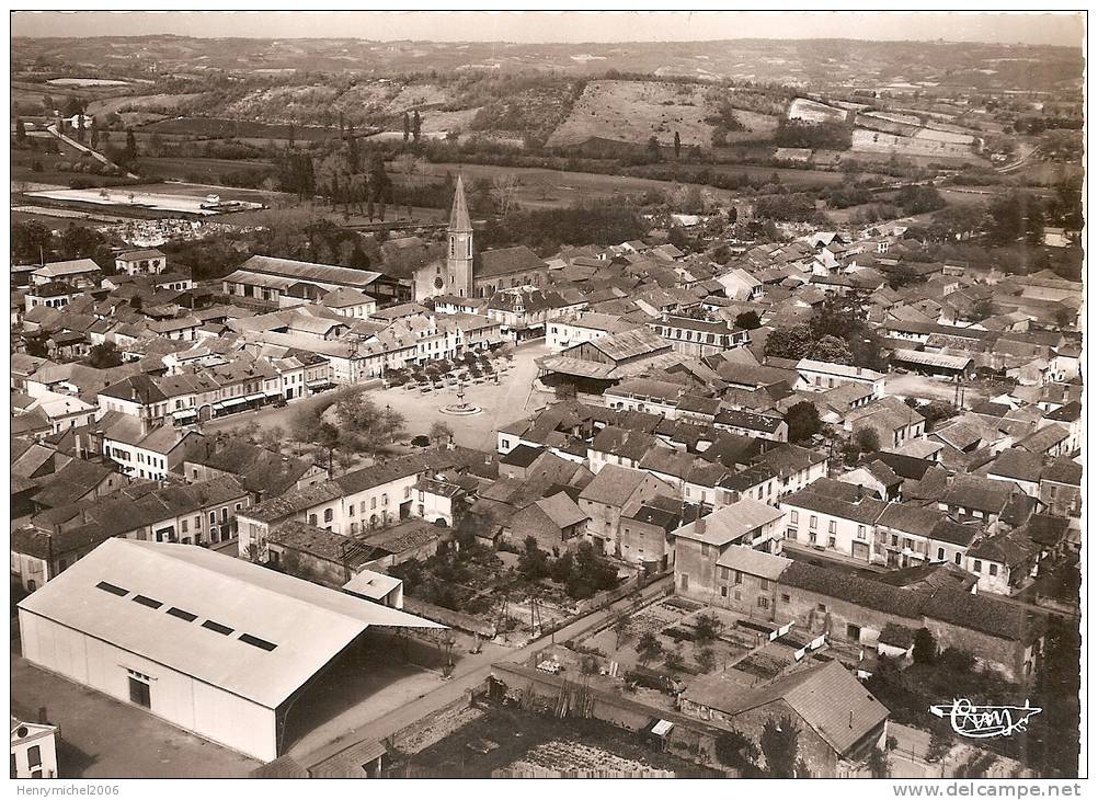 Hautes Pyrénées , Rabastens De Bigorre , Vue Aérienne Les Halles .., Ed Photo Cim - Rabastens De Bigorre