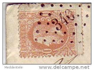 Envelope DC LII N°33 LP 340 De SPA à LILLE Du 08/11/71  R & TB Ex G.NOËL - 1869-1883 Léopold II