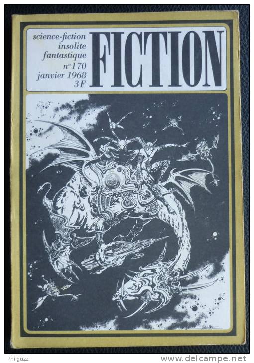 REVUE FICTION N°170 1968 OPTA Couverture Philippe DRUILLET - Fiction