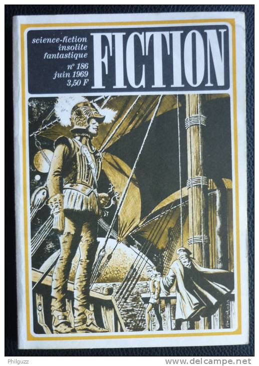 REVUE FICTION N°186 1969 OPTA Couverture Claude AUCLAIR - Fiction