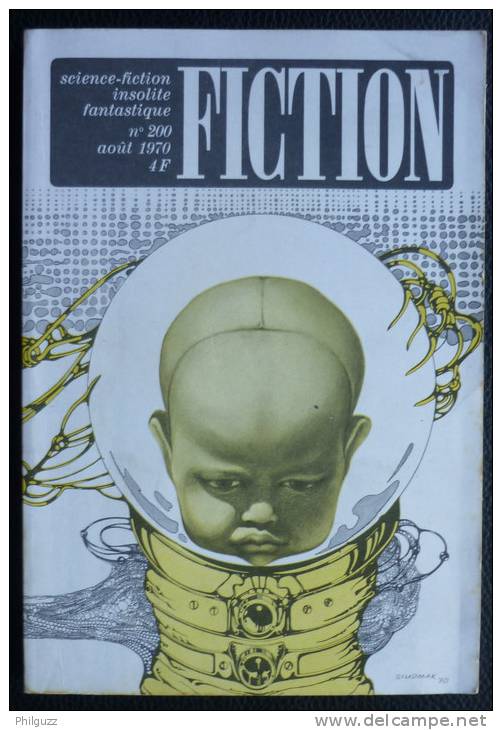 REVUE FICTION N°200 1970 OPTA Couverture De Siudmak - Fiction