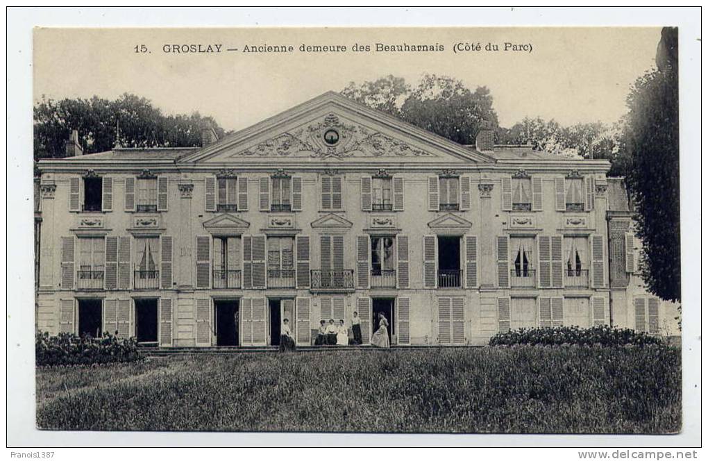 Ref 174 - GROSLAY - Ancienne Demeure Des BEAUHARNAIS - Côté Du Parc (carte Animée) - Groslay