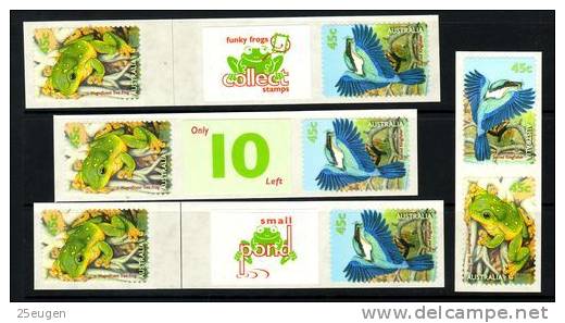 AUSTRALIA 1999 SMALL POND  MNH PEEL & STICK STAMPS FROM COLLECTORS PACK - Mint Stamps