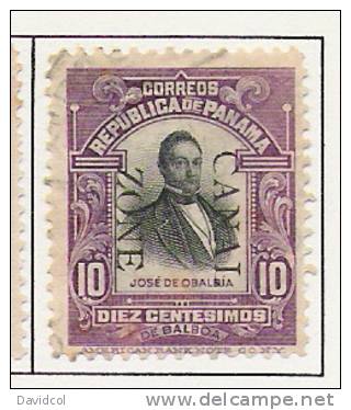 P738.-.PANAMA- CANAL ZONE.-.1906 .-.SC#: 30 - USED  .-. JOSE DE OBALDIA - Canal Zone