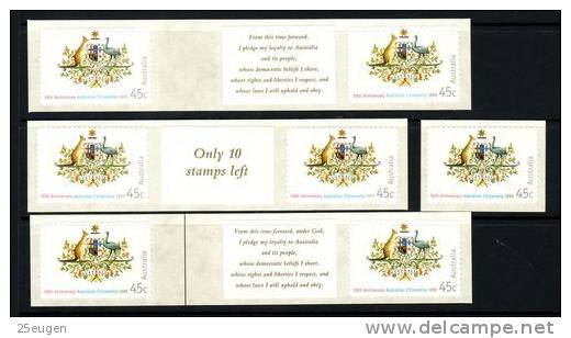 AUSTRALIA 1999 CITIZENSHIP  MNH PEEL & STICK STAMPS FROM COLLECTORS PACK - Mint Stamps