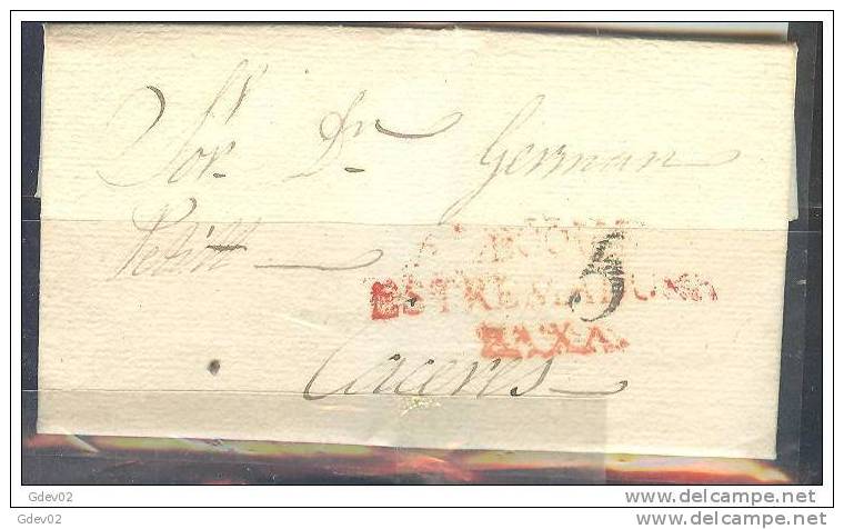 ESCAP-L3414DM-PREFILATELIA .CARTA DE ALBURQUERQUE (2R) A  CACERES.1805..MUY BONITA - ...-1850 Préphilatélie