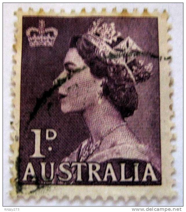 Australia 1953 Queen Elizabeth II 1d Used - Oblitérés