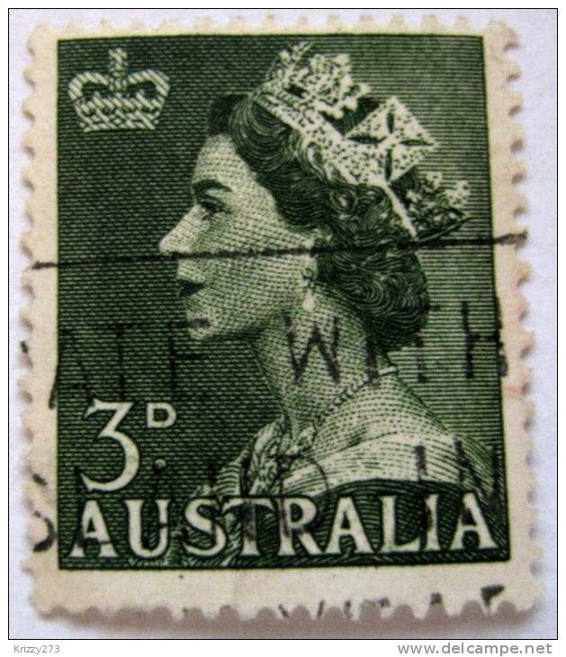 Australia 1953 Queen Elizabeth II 3d Used - Oblitérés