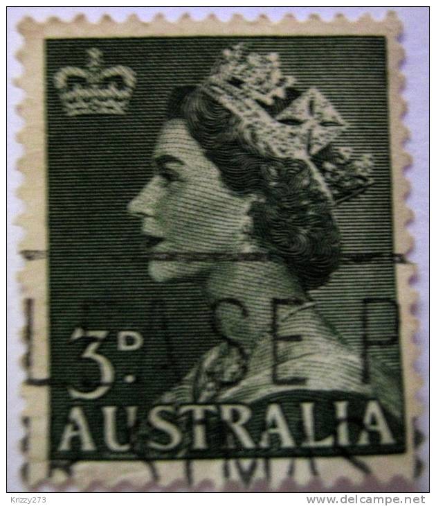 Australia 1953 Queen Elizabeth II 3d Used - Oblitérés