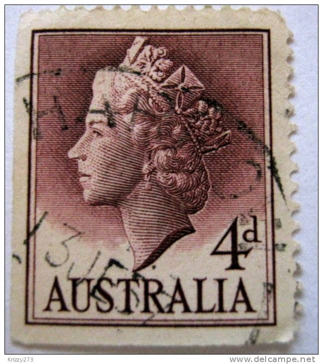 Australia 1955 Queen Elizabeth II 4d Used - Oblitérés