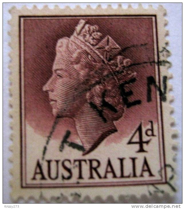 Australia 1955 Queen Elizabeth II 4d Used - Oblitérés