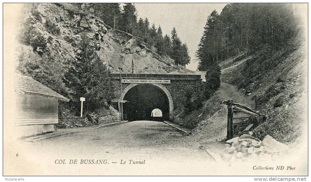 CPA 88 COL DE BUSSANG LE TUNNEL Dos Simple - Col De Bussang