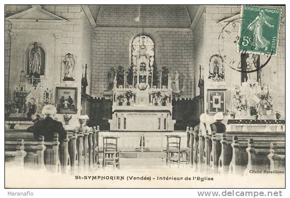 ST-SYMPHORIEN. Intérieur De L'église - Autres & Non Classés