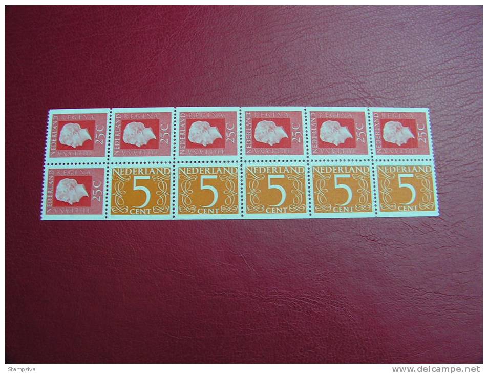 ==  Niederland MH Blatt ** MNH - Carnets Et Roulettes