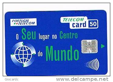 PORTOGALLO (PORTUGAL) -  PORTUGAL TELECOM  (CHIP) - 1996 OSLCM  50 (SILVER CHIP, DIFFERENT LOGO) - USED -  RIF. 4169 - Portugal