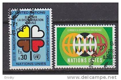 H0398 - ONU UNO GENEVE N°19/20 RACISME - Used Stamps