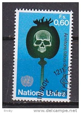 H0407 - ONU UNO GENEVE N°32 DROGUE - Usati