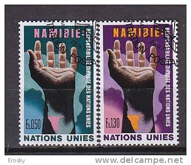 H0420 - ONU UNO GENEVE N°52/53 NAMIBIE - Usati