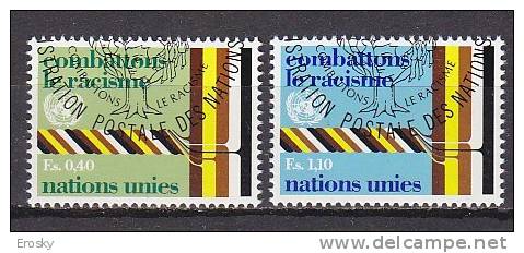 H0428 - ONU UNO GENEVE N°68/69 RACISME - Used Stamps