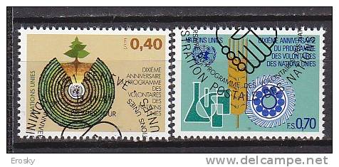 H0519 - ONU UNO GENEVE Yv N°101/02 VOLONTAIRES - Used Stamps