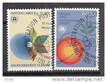 H0520 - ONU UNO GENEVE Yv N°105/06 ENVIRONMENT - Used Stamps